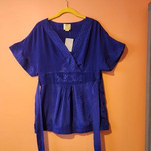 ANTHROPOLOGIE MAEVE  NWT  purple blouse  size 4